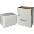 Plastilite Insulated Shipping Box with Foam Cooler 11 1/8'' x 8 1/2'' x 9 1/8'' - 1 1/2'' Thick 451SL10CPLT